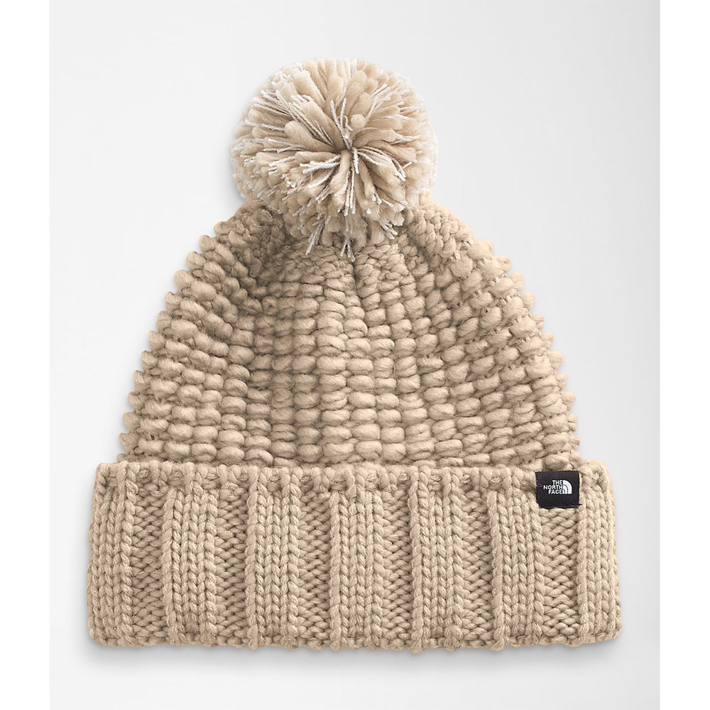 The North Face Beanies Womens Australia - The North Face Cozy Chunky Khaki Hiking (WAD-495182)